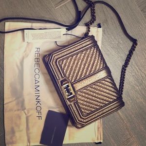 Rebecca Minkoff Metallic Gold Crossbody Handbag